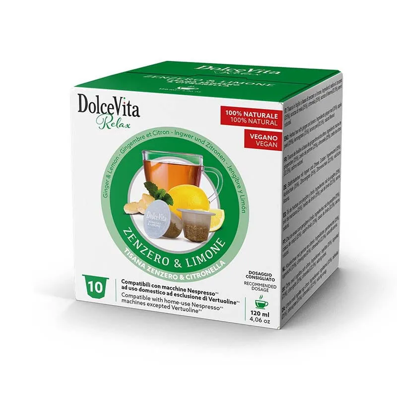 10 Zenzero Limone Nespresso Dolce Vita