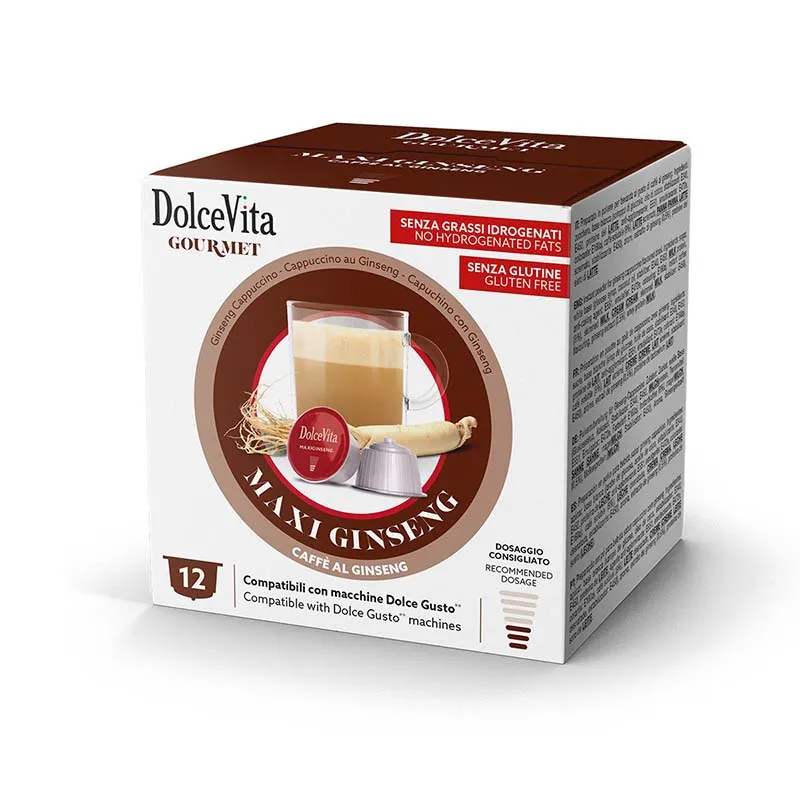 12 Maxi Ginseng Nescafè Dolce Gusto Dolce Vita